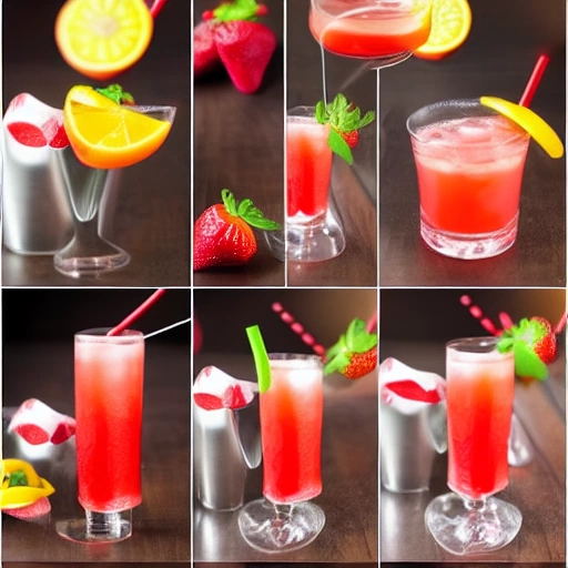 Strawberry Kiss cocktail recipe