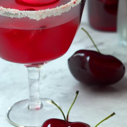 Spiced Cherry Jello cocktail recipe