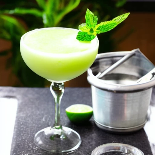 Frozen Mint Daiquiri cocktail recipe