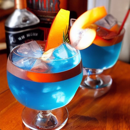Fuzzy Blue Gobbler cocktail recipe