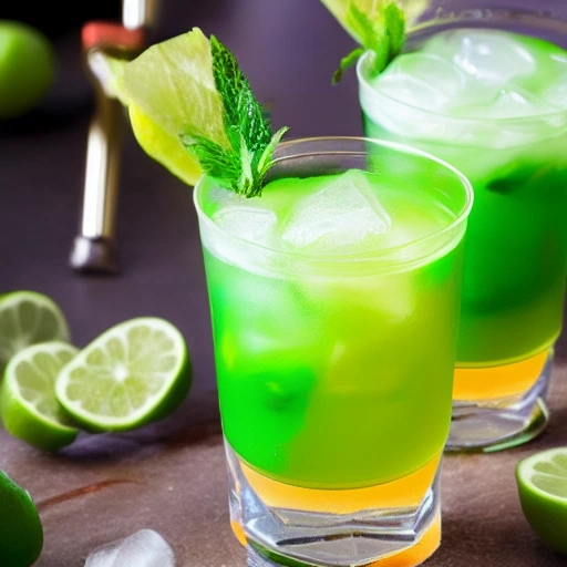 Green Summer cocktail recipe