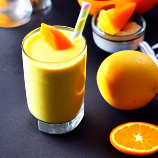Mango Orange Smoothie cocktail recipe