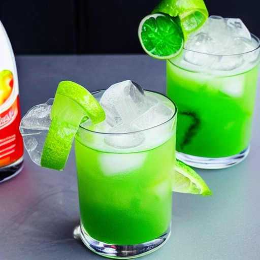 Frozen Midori Sour cocktail recipe