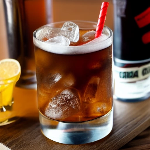 Old-Fashioned Rum and Coke cocktail recipe