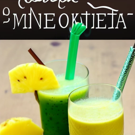 Pineapple Gingerale Smoothie cocktail recipe