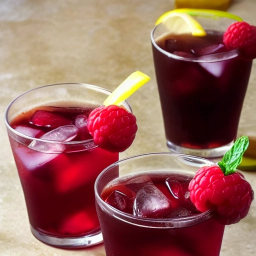 Raspberry Long Island Ice Tea cocktail recipe