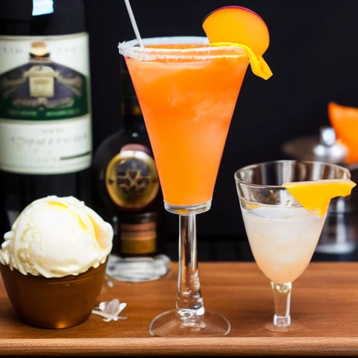 Royal Peaches and Cream cocktail recipe