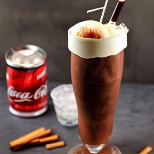 Rum Coke Float cocktail recipe