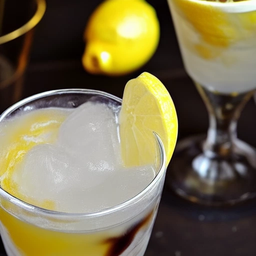 Lemon Ice-Cream Soda cocktail recipe