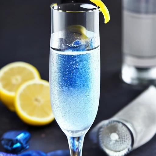 Blue Champagne cocktail recipe