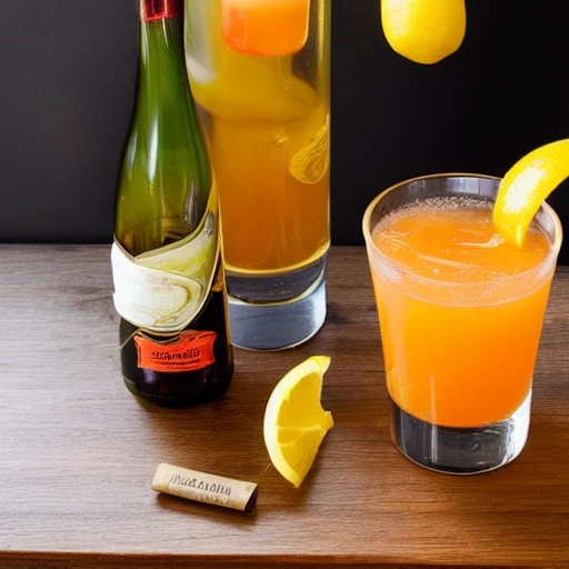 Tropical Champagne cocktail recipe