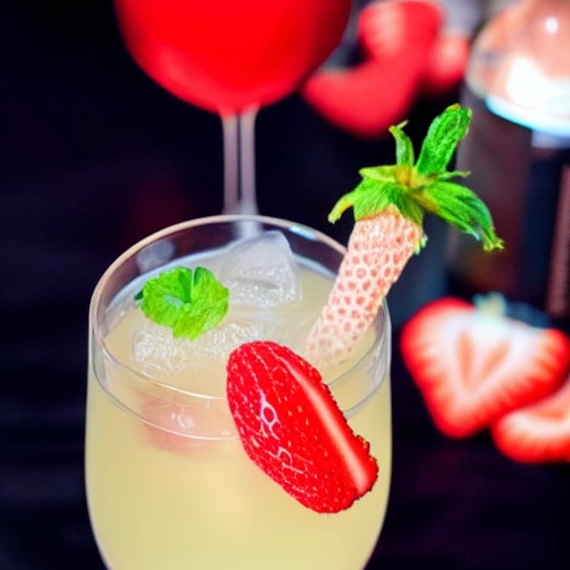 Strawberry Champagne cocktail recipe