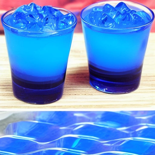 Caribbean Blue Jello Shots cocktail recipe