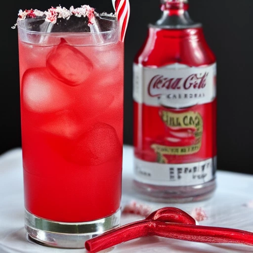 Candy Cane Cola cocktail recipe