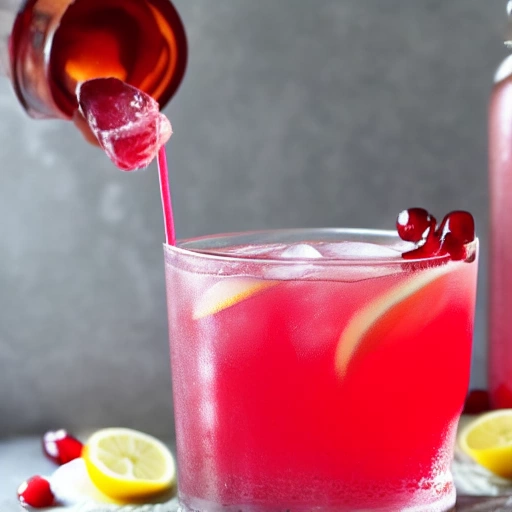 Pomegranate Soda cocktail recipe