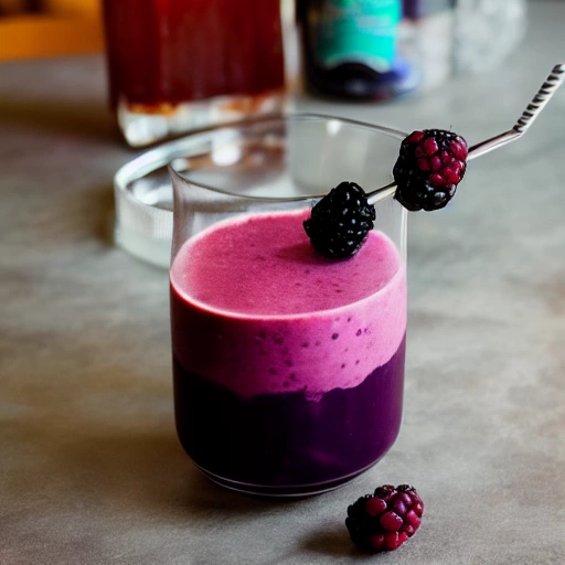 Blackberry Smoothie cocktail recipe