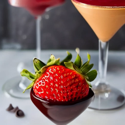 Chocolate Covered Strawberry Daiquiri cocktail recipe