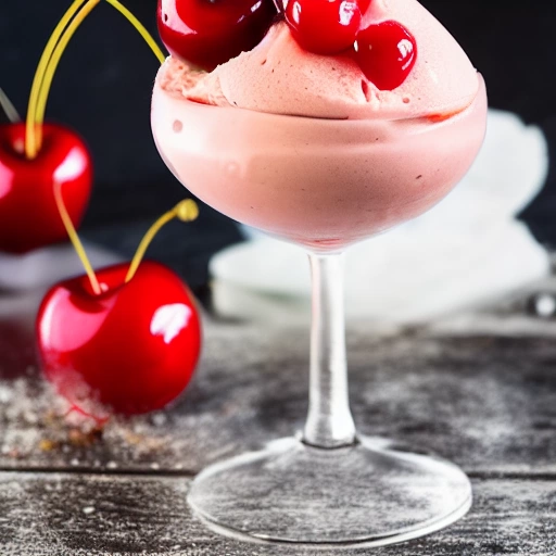 Cherry Ice-Cream cocktail recipe