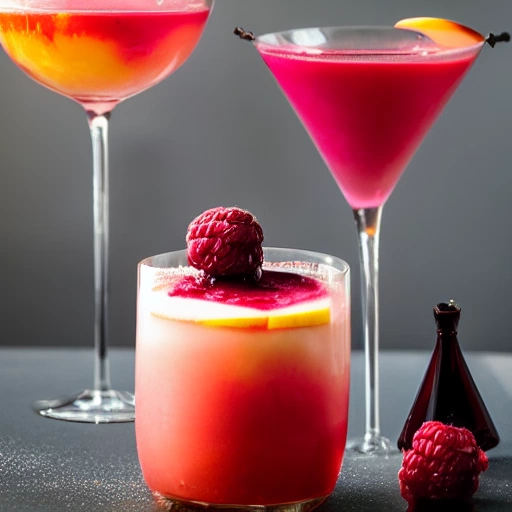 Peach Melba Freeze cocktail recipe