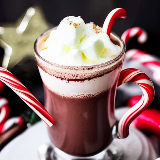 Peppermint Hot Chocolate cocktail recipe