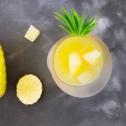 Pineapple Banana Refresher cocktail recipe