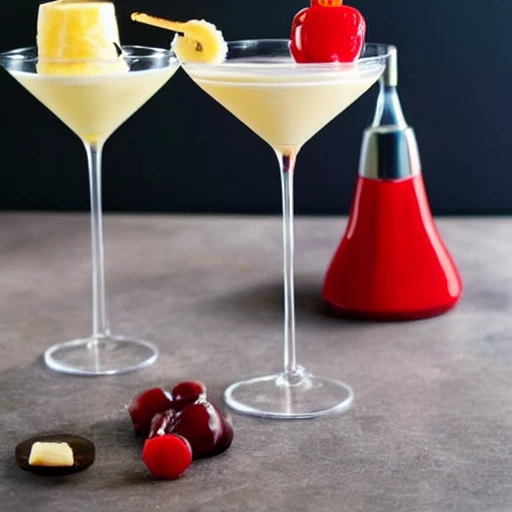 Banana Split Martini cocktail recipe